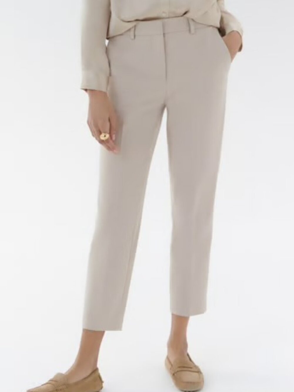 Loft Original Crop Khaki Pants  14P